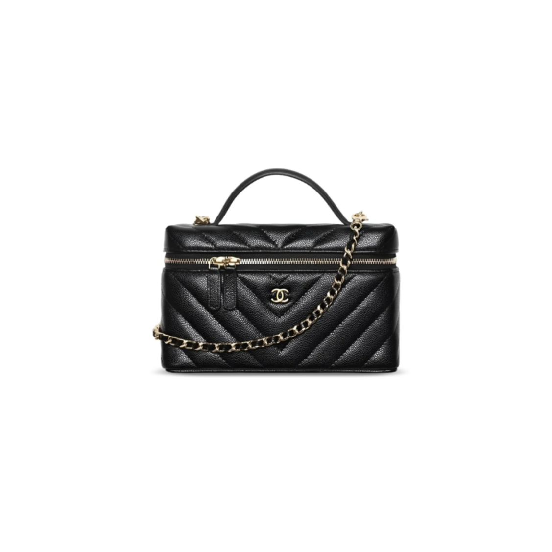 CHANEL VANITY WITH CHAIN GRAINED CALFSKIN AP5212 (19.5*17*5cm)